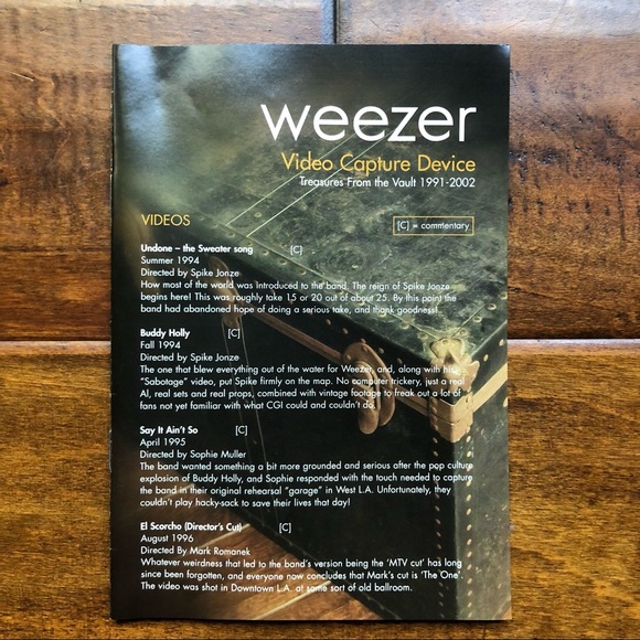 WEEZER MUSIC VIDEO DVD - Picture 13 of 13